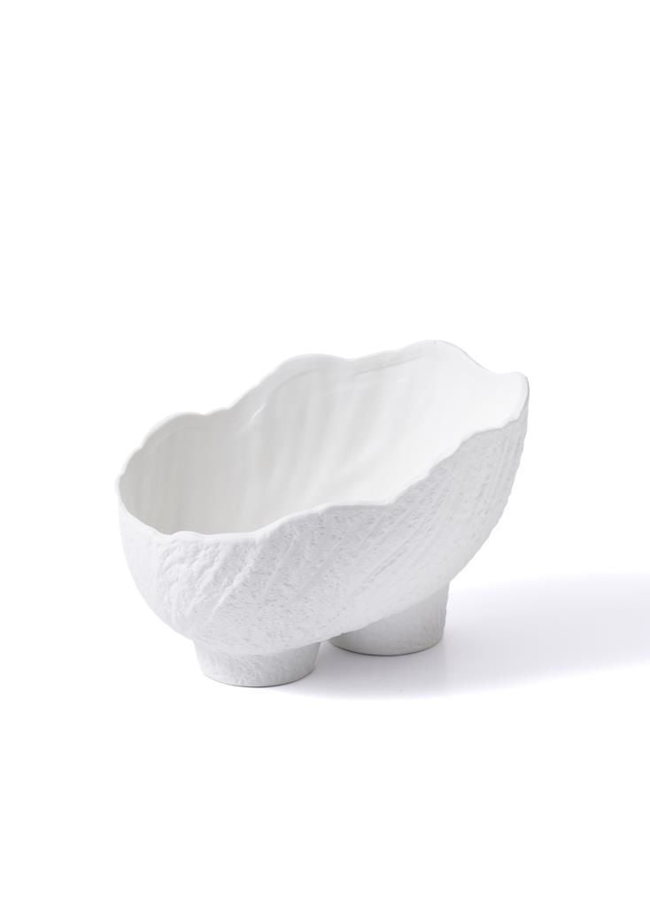 LICIA BEYAZ SERAMİK VAZO 25X17X19CM