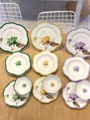 RENKLİ ÇİÇEK DESEN 6 KİŞİLİK 24 PARÇA YEMEK TAKIMI