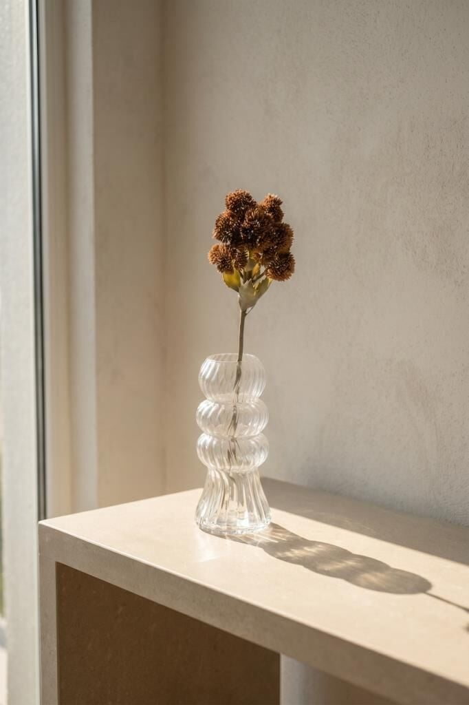 KAHVERENGİ SEDUM TEK DAL YAPAY ÇİÇEK 57CM