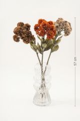 KAHVERENGİ SEDUM TEK DAL YAPAY ÇİÇEK 57CM