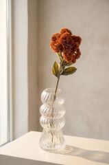 TURUNCU SEDUM TEK DAL YAPAY ÇİÇEK 57CM