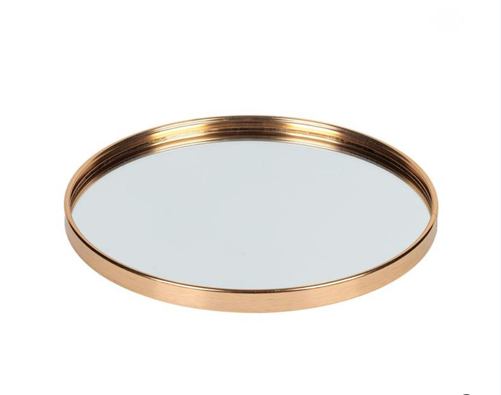 ALTIN AYNALI YUVARLAK TEPSİ 20CM