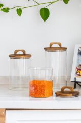 ZAHİRE AKASYA CAM 3'LÜ KAVANOZ