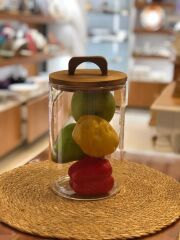 ZAHİRE AKASYA CAM 3'LÜ KAVANOZ