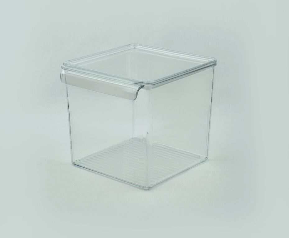 KAPAKLI KÜP ŞEFFAF DÜZENLEYİCİ 16X17X16CM