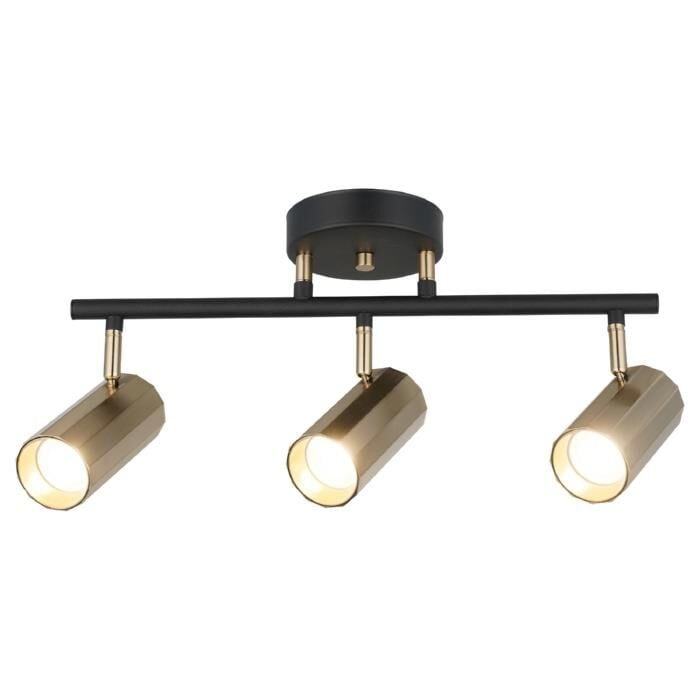 OKTANO SİYAH-ANTİK 3'LÜ SIRALI PLAFONYER AVİZE