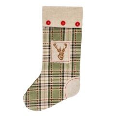 YILBAŞI ÇORAP DEKOR YEŞİL 48cm