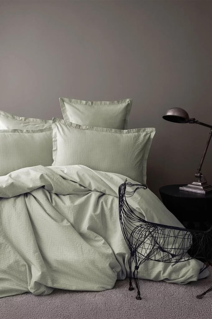 PETITE JAKARLI YIKANMIŞ %100 PAMUK POPLİN ÇİFT KİŞİLİK NEVRESİM TAKIMI