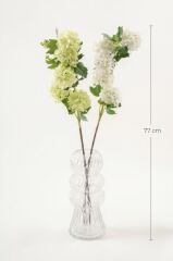 BEYAZ KARTOPU TEK DAL YAPAY ÇİÇEK 77CM