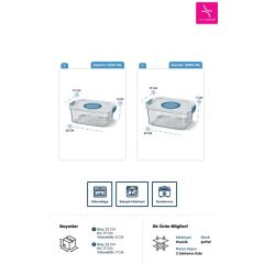 SEOUL BUZDOLABI SAKLAMA KAPLARI 2'Lİ SET(1200ML+2000ML)