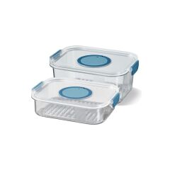 SEOUL BUZDOLABI SAKLAMA KAPLARI 2'Lİ SET(1200ML+2000ML)