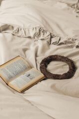 FRILL PEACH %100 PAMUK YIKAMA ÇİFT KİŞİLİK NEVRESİM TAKIMI