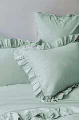 FRILL MİNT %100 PAMUK YIKAMA ÇİFT KİŞİLİK NEVRESİM TAKIMI