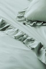 FRILL MİNT %100 PAMUK YIKAMA ÇİFT KİŞİLİK NEVRESİM TAKIMI