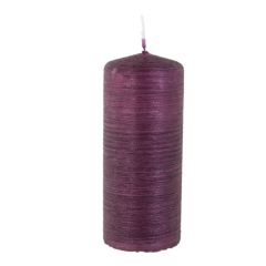 RUSTİKANA KÜTÜK MUM MOR 12 CM