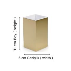 TEZGAH ÜSTÜ GOLD KARE DİŞ FIRÇALIK