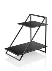 SİYAH İKİ KATLI SEHPA 70CM