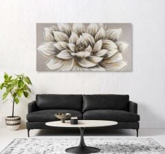 ÇİÇEK YAĞLI BOYA KANVAS TABLO 140X70CM