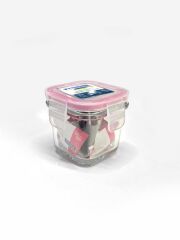 GLASSLOCK KARE CAM SAKLAMA KABI 120ML