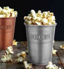 GRİ POPCORN KOVASI 16CM