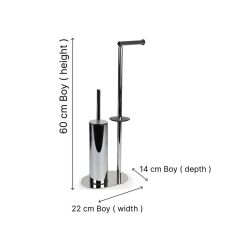 KROM HAREKETLİ YUVARLAK WC SET
