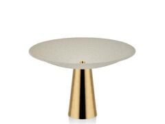 SETA TEXTURED CREAM GOLD AYAKLI SUNUMLUK/DEKOR 29CM