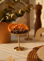BRASS PİRİNÇ OVAL LOKUMLUK 9X9CM