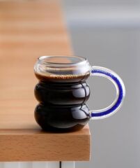 CAM LACİVERT KULPLU KUPA 360ML