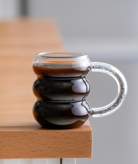 CAM GRİ KULPLU KUPA 360ML