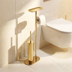 NOVA GOLD HAREKETLİ YUVARLAK WC SET