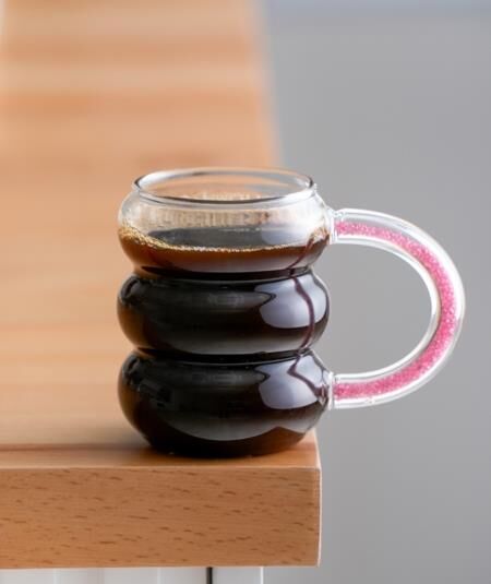 CAM PEMBE KULPLU KUPA 360ML