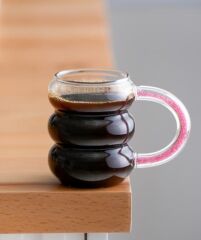 CAM PEMBE KULPLU KUPA 360ML