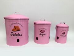 FRY 3'LÜ PATATES/SOĞAN SAKLAMA PEMBE
