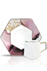 GEOMETRİK DESEN1 TEKLİ TÜRK KAHVESİ FİNCANI