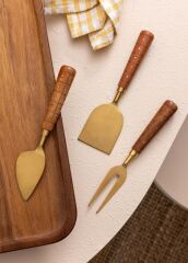 WOOD 3'LÜ PEYNİR SERVİS TAKIMI