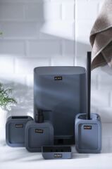 ASTORIA GRİ KARE 5 PARÇA BANYO SETİ