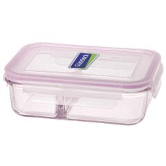 GLASSLOCK DİKDÖRTGEN 2'Lİ CAM SAKLAMA KABI 1000ML