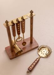 WOOD STANDIL 4P.KOKTEYL HAZIRLAMA SETİ