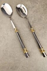 SİYAH ALTIN LEYDİ 2 PARÇA SALATA SERVİS SETİ