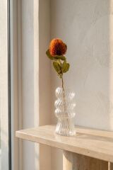 TURUNCU BANKSIA TEK DAL YAPAY ÇİÇEK 59CM