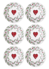 LUV 6'LI PASTA TABAK SETİ 19CM