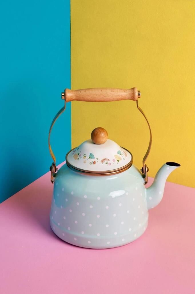 MİNT YEŞİLİ PUANTİYELİ DEMLİK 2,5LT