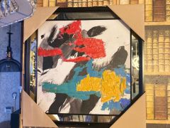RENKLİ YAĞLI BOYA TABLO DESEN1 63X63CM