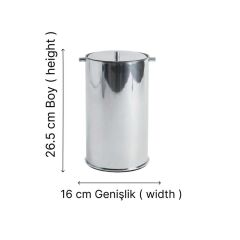 NOVA PARLAK KROM ÇÖP KOVASI 5LT