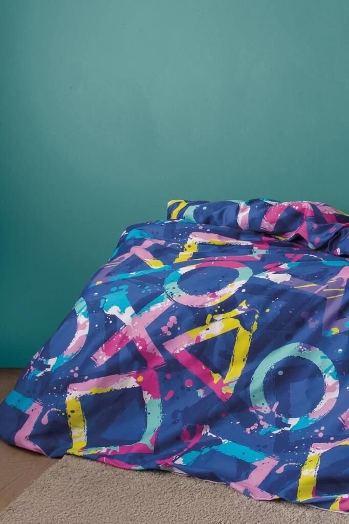 PLAY 210TC DİJİTAL BASKI PAMUK SATEN TEK KİŞİLİK NEVRESİM TAKIMI