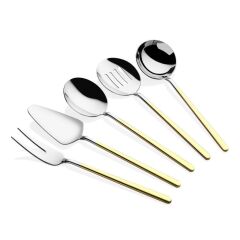 ALLEGRA GOLD 24K DEKORLU 5 PARÇA SERVİS SETİ