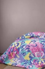 PINKY 210TC DİJİTAL BASKI PAMUK SATEN TEK KİŞİLİK NEVRESİM TAKIMI