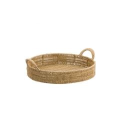 SENTETİK HASIR YUVARLAK TEPSİ 28CM