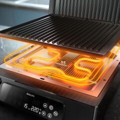 HD6307 7000 SERİSİ TEMASLI IZGARA VE TOST MAKİNESİ