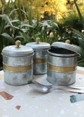 GALVİN ÇAY ŞEKER KAHVE KAVANOZU 17CM